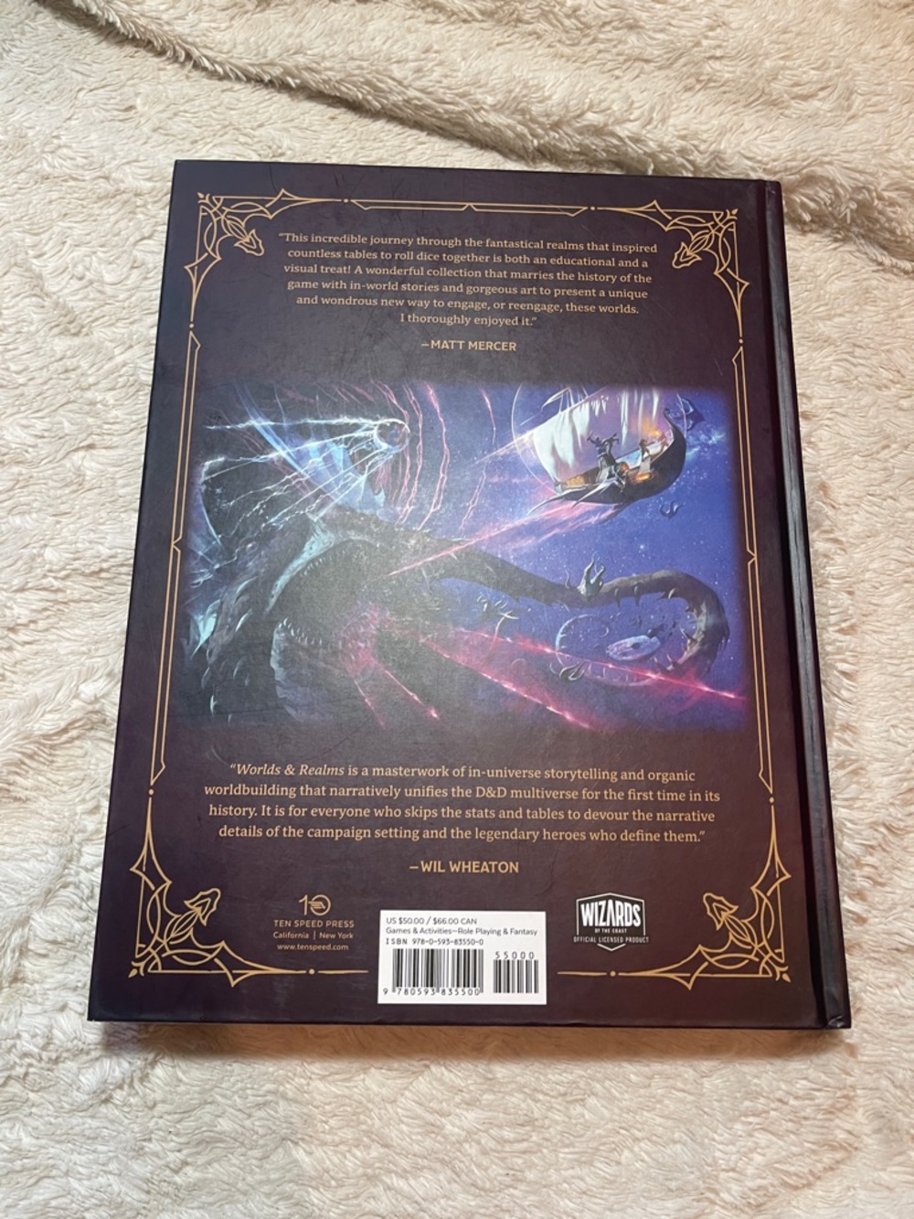 Dungeons & Dragons Worlds & Realms Hardcover Book - Purple Cover - Picture 2 of 6